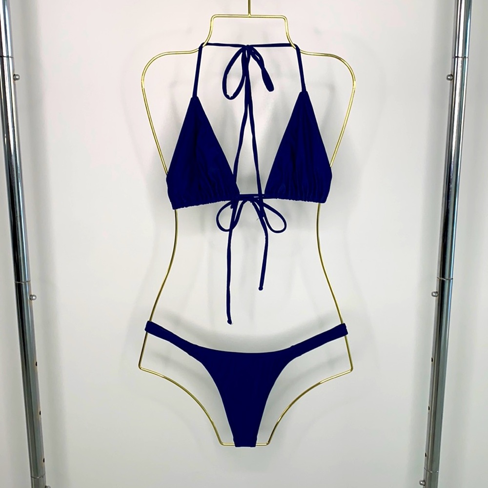 Croqueta Brazilian thong bikini. Royal blue.